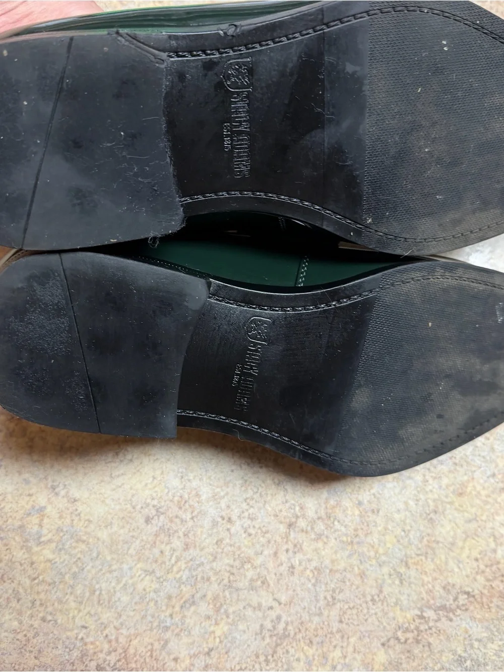 Stacy Adams 25686-300 Spratley Moc Toe Saddle Slip On Green Size 10M